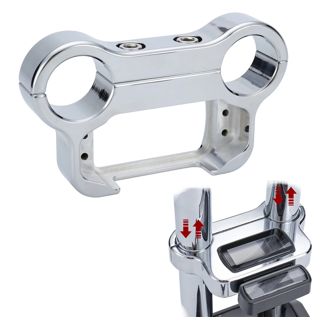 Support de déport pour compteur digital (T-bar 1.25 pouce) - Harley-Davidson Softail Street Bob FXBB, Breakout FXSB 2018 et plus – photo 1/8