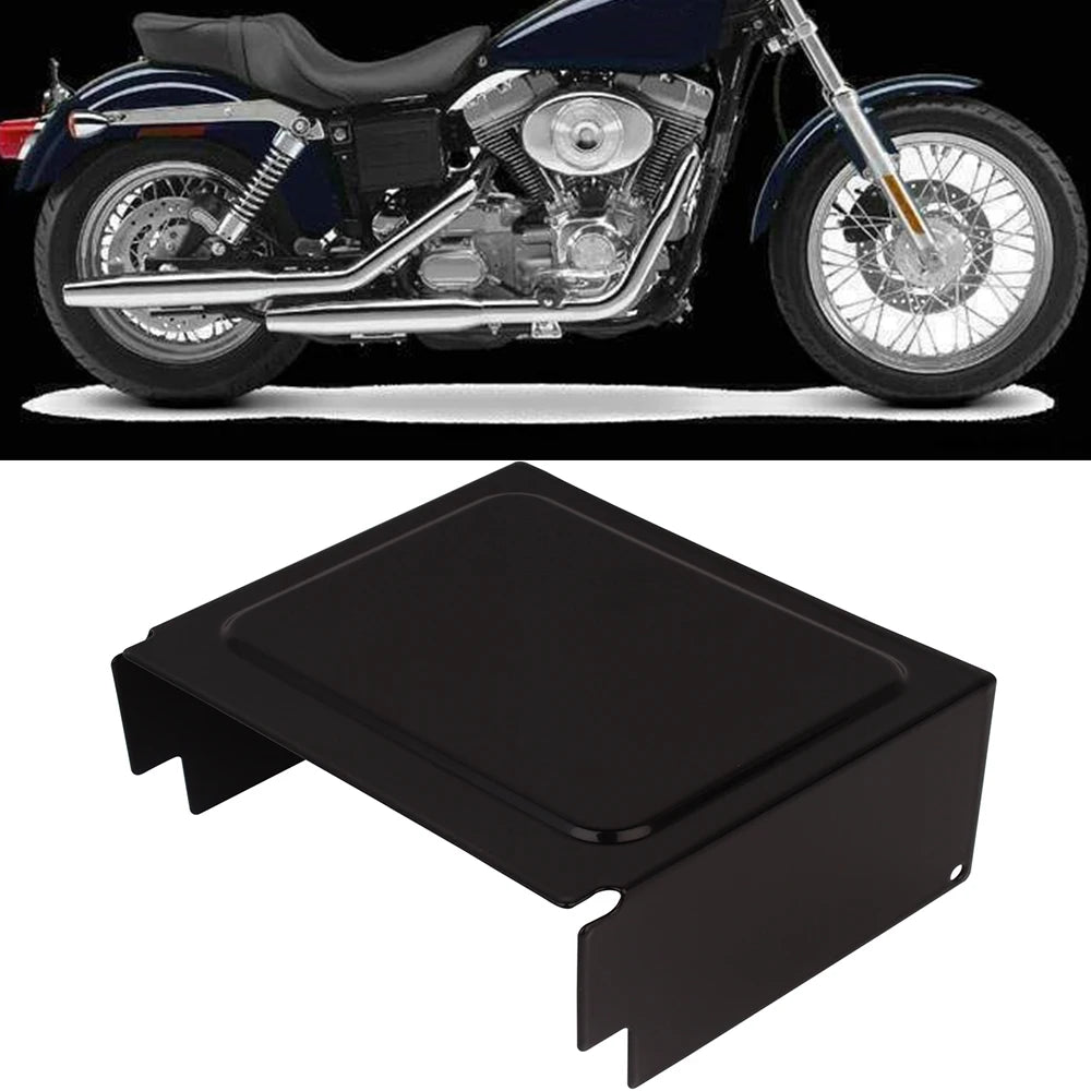 Cache de batterie noir pour Harley Sportster et Dyna - vue 1