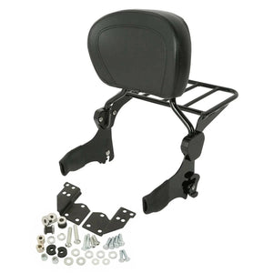 Dossier sissy-bar amovible avec porte-bagages pour Harley Touring - vue 6