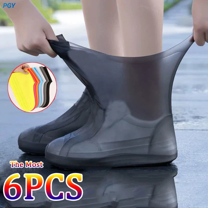 Couvre-chaussures en silicone réutilisables, imperméables et antidérapants