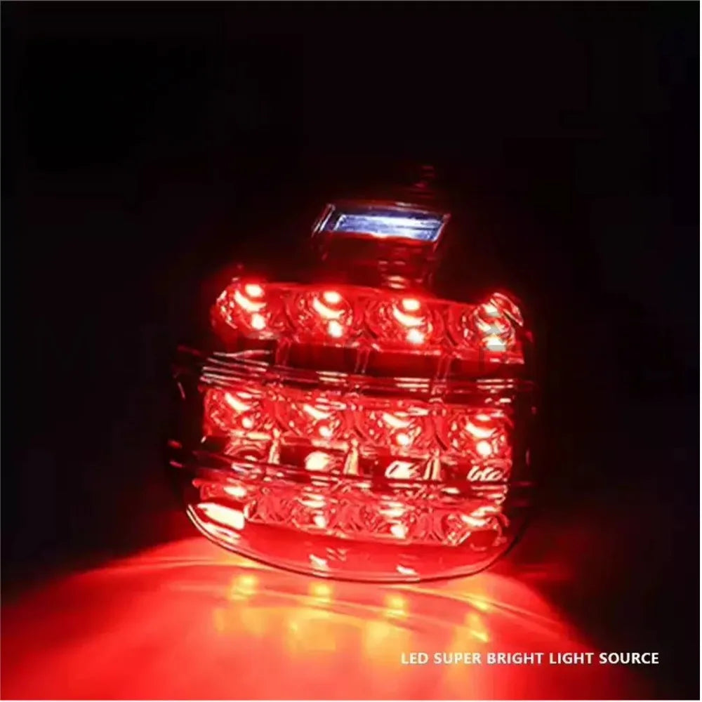 Feu arrière LED laydown avec éclairage de plaque pour Harley - vue 5