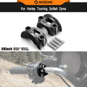 Demi-Collier de Levier Frein/Embrayage 1 pouce CNC pour Harley Dyna, Street Glide, Road Glide – photo 1/9