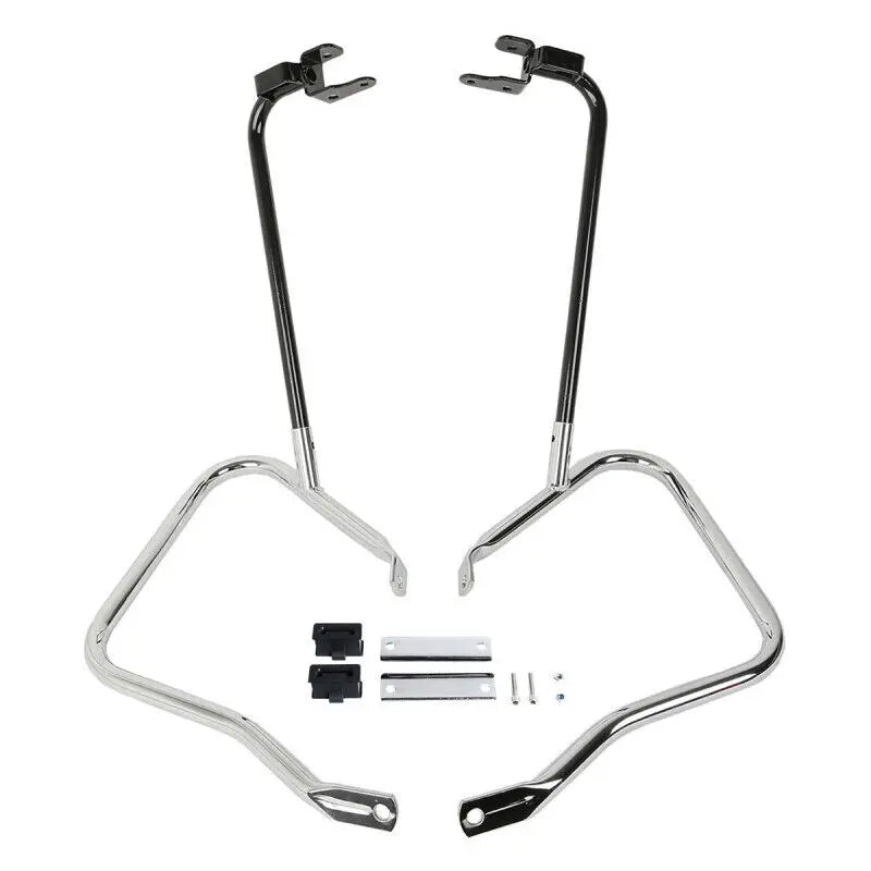 Arceau de protection noir sur sacoche cavalière Harley - vue 3