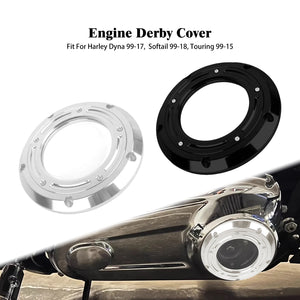 Cache latéral d'embrayage en aluminium pour Harley-Davidson - vue 1