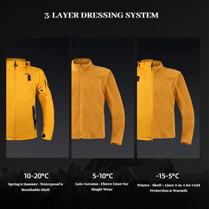 Blouson moto noir avec protections doublure amovible - vue 3