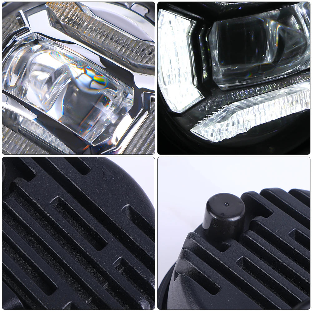 Feux additionnels LED pour Harley Road King Electra Glide - vue 4