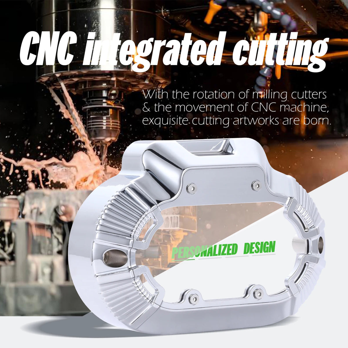 Cache Latéral d'Embrayage Hydraulique CNC pour Harley Touring, Dyna, Softail – photo 3/8