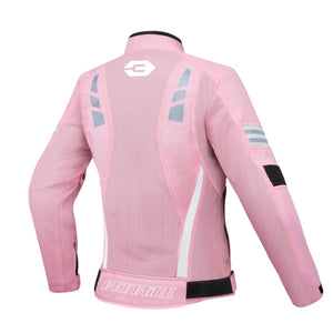 Blouson moto femme noir respirant - vue de face - vue 2