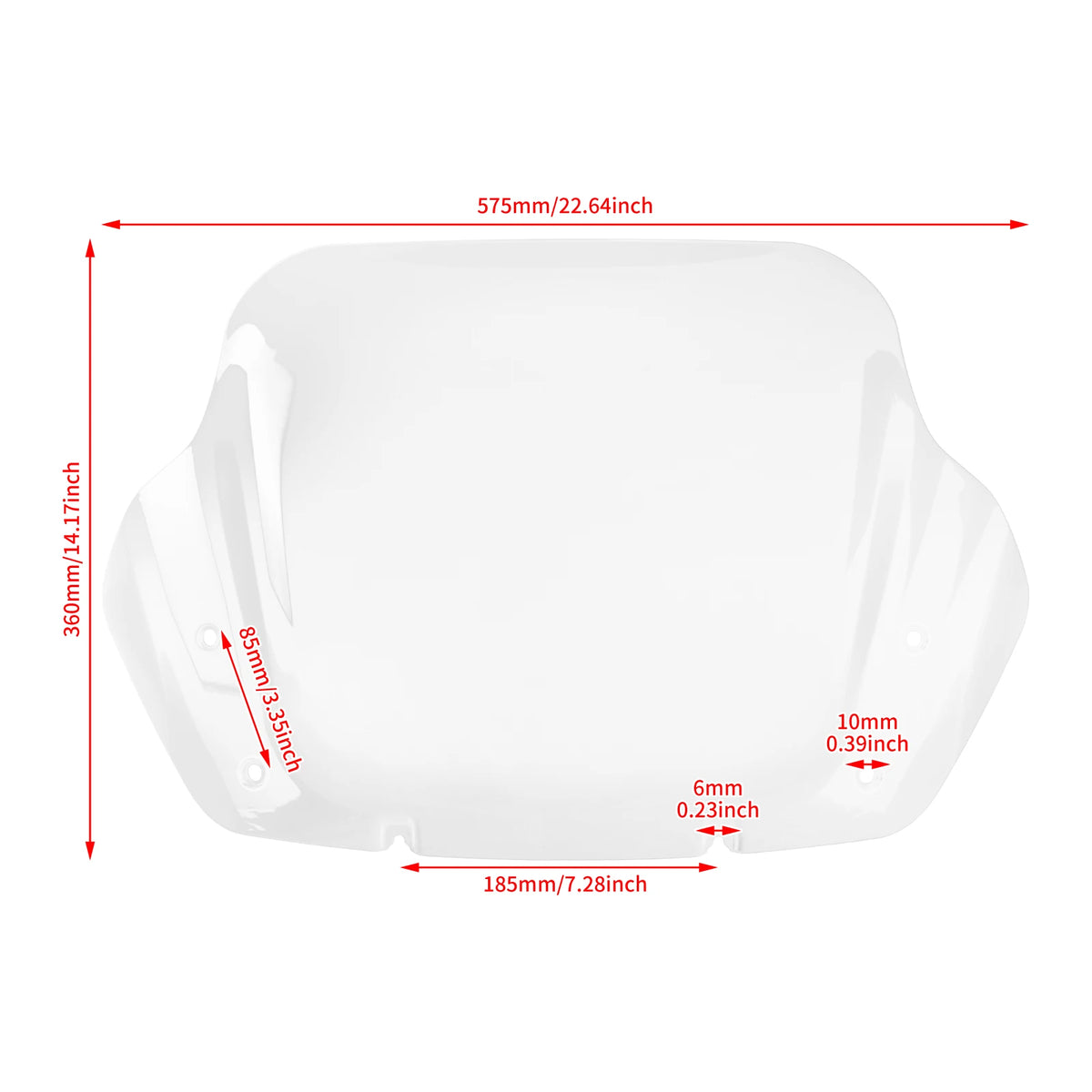 Pare-brise fumé 14 pouces pour Harley-Davidson Street Glide - vue 6