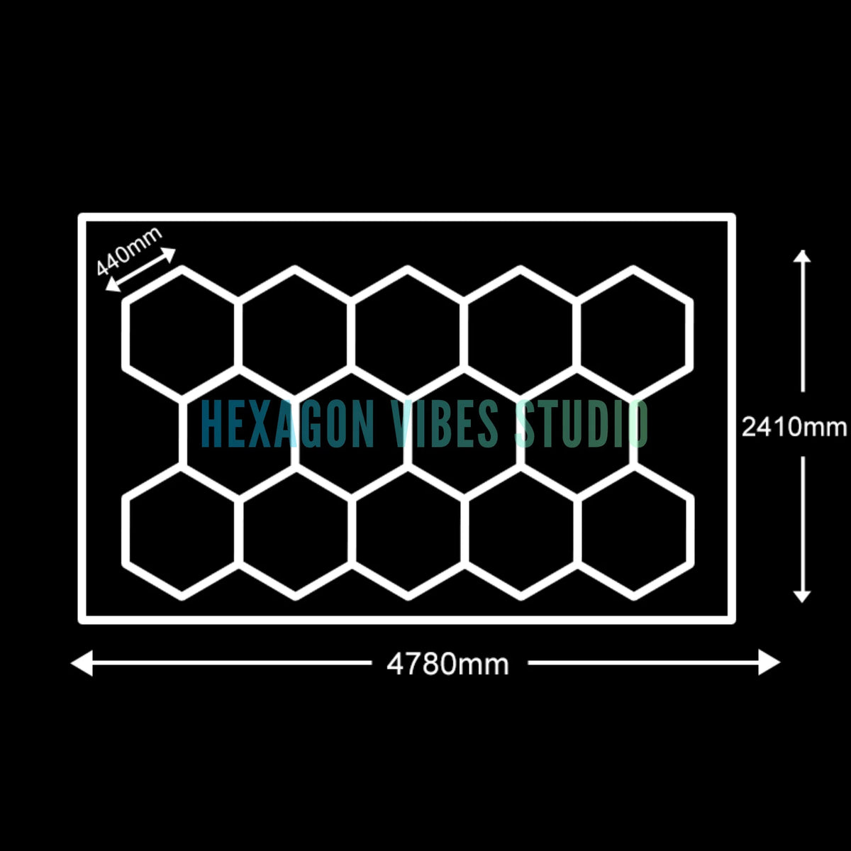 Panneau LED hexagonal nid d'abeille 6500K pour garage, salon de coiffure et atelier – photo 18/36