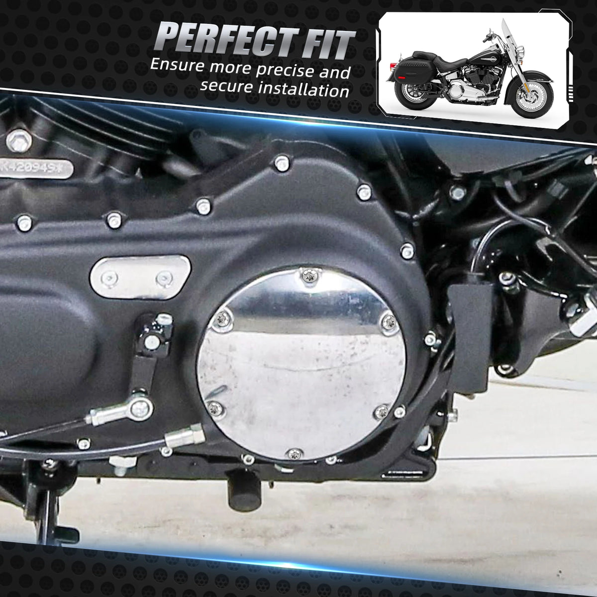 Vis de derby cover titane pour Harley Sportster - vue 1