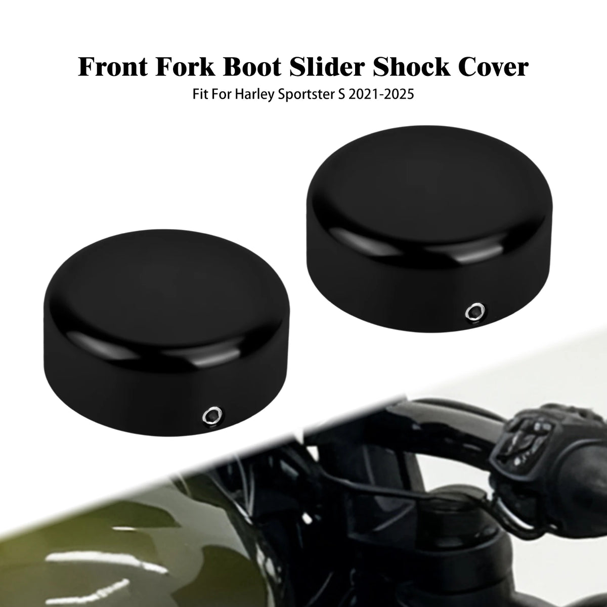 Cache d'écrou d'essieu en aluminium pour Harley-Davidson Sportster S - vue 7