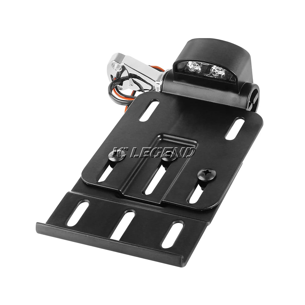 Support latéral de plaque d'immatriculation avec éclairage LED pour Harley Sportster et Dyna - vue 5