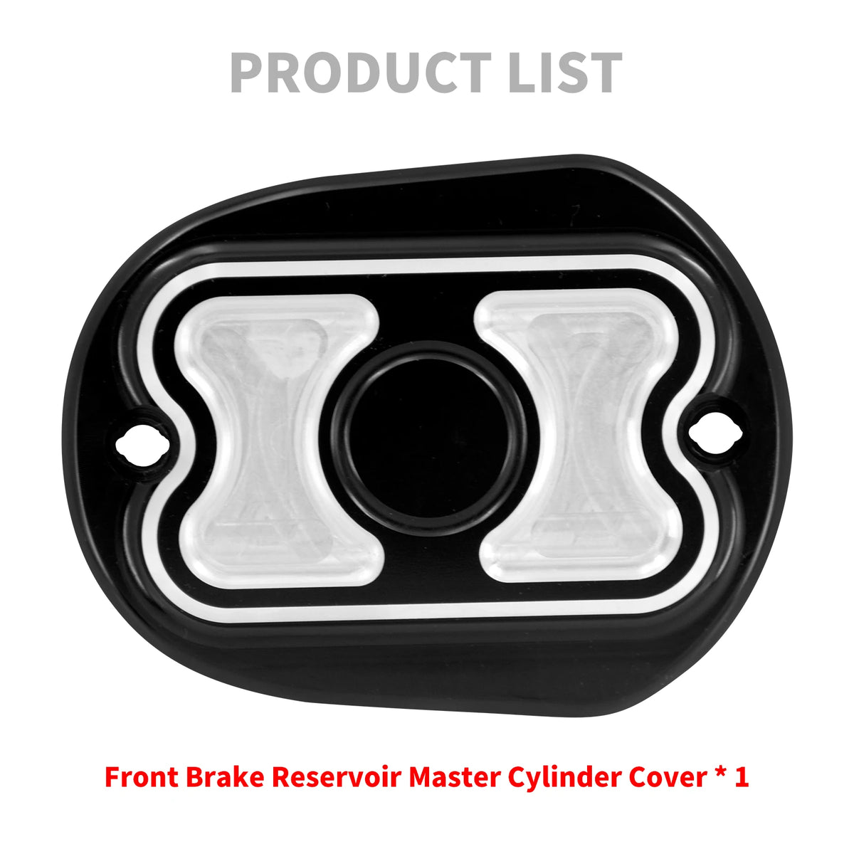 Cache de maître-cylindre de frein avant noir pour Harley-Davidson Sportster - vue 6