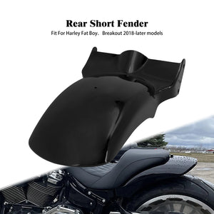 Garde-boue arrière court en acier noir pour Harley-Davidson Softail - vue 1