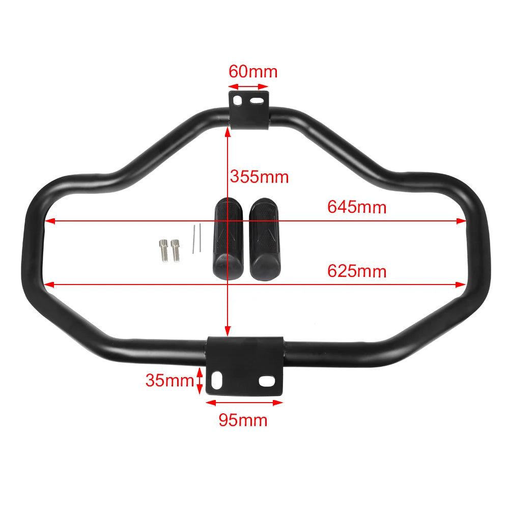 Barre de protection moteur chromée pour Harley-Davidson Sportster - vue 2