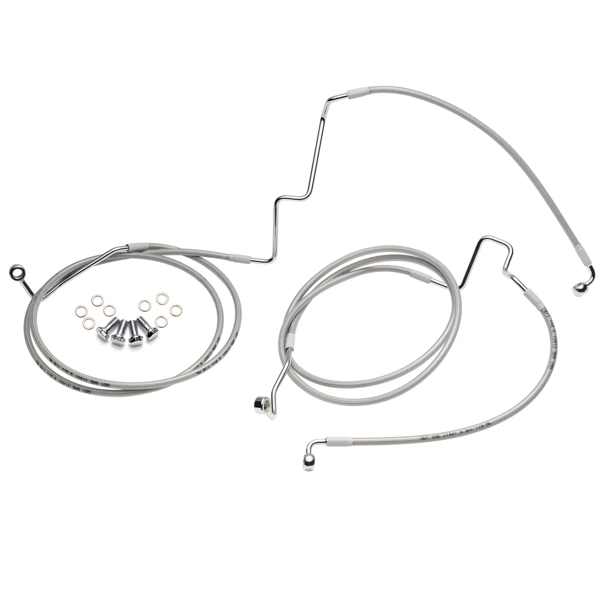 Kit Durites de Frein Avant Inférieures Tressées Inox - Harley-Davidson Touring ABS 2014 et plus – photo 7/7