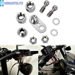 Kit pivot de clignotant avant pour Harley Softail Dyna - vue 1