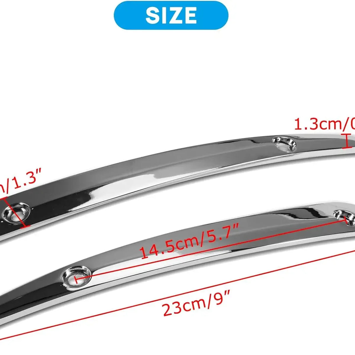 Garniture latérale noire en aluminium pour pare-brise Harley Road Glide - vue 4