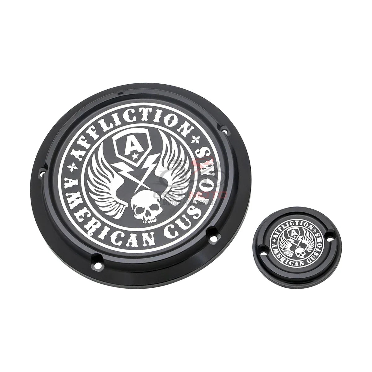 Cache derby et cache de distribution pour Harley Softail - vue 5