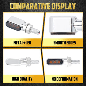 Clignotants LED Mini Homologués E - Harley-Davidson Touring, Softail, Dyna, Sportster – photo 4/10