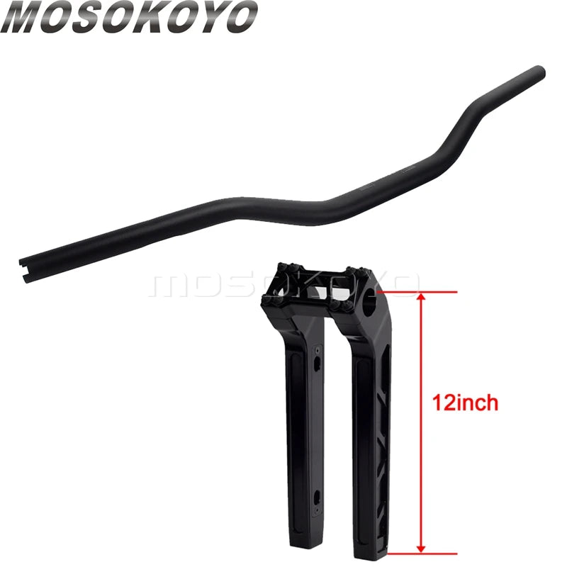 Risers pullback et guidon pour Harley Dyna Sportster Softail - vue 31