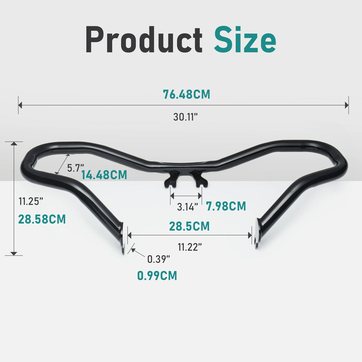 Barre de Protection Moteur 1.25" "Chopped" (Crash Bar) - Harley-Davidson Touring 2014-Up – photo 3/7