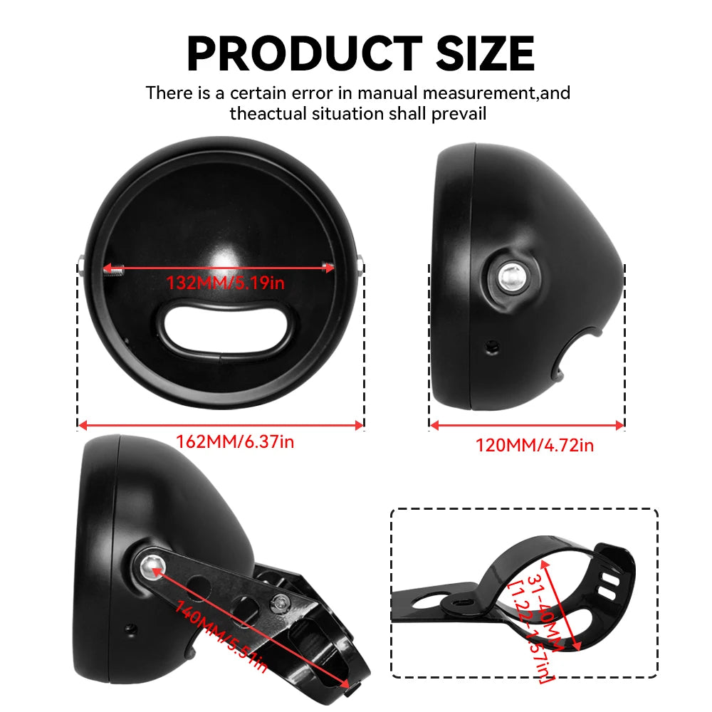 Boîtier de phare 5,75" pour Harley - vue 4