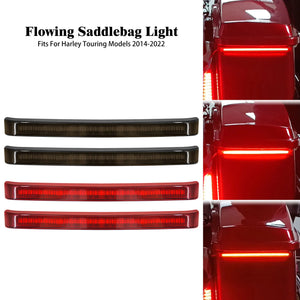 Feux LED d'accent de sacoche à défilement (stop/clignotant) pour Harley CVO Touring, Electra Glide, Road Glide Ultra... - vue 1