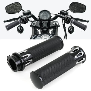 Poignées de guidon 1 po pour Harley Touring / Softail / Dyna / Sportster - vue 1
