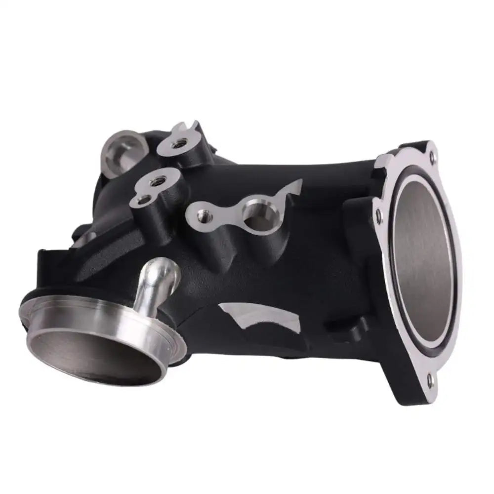 Pipe d'admission 57 mm noire pour Harley M8 - vue 4