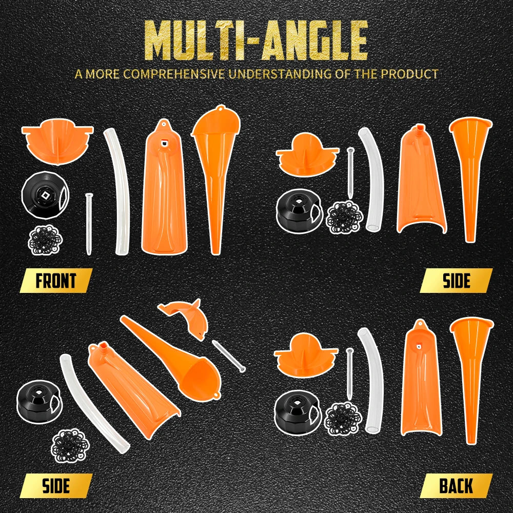 Entonnoir de remplissage d'huile 2-en-1 avec joint pour Harley-Davidson Softail, Dyna, Trike, Touring – photo 2/8