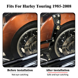 Support de rail de sacoche noir pour Harley-Davidson Touring - vue 2