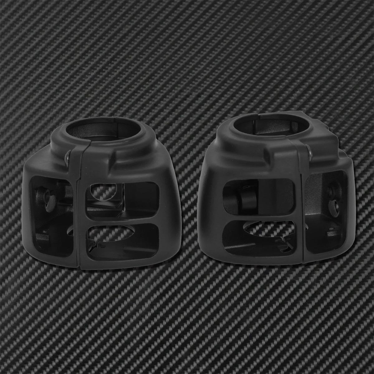 Boîtiers de commodo aluminium pour Harley Softail Dyna Sportster - vue 3