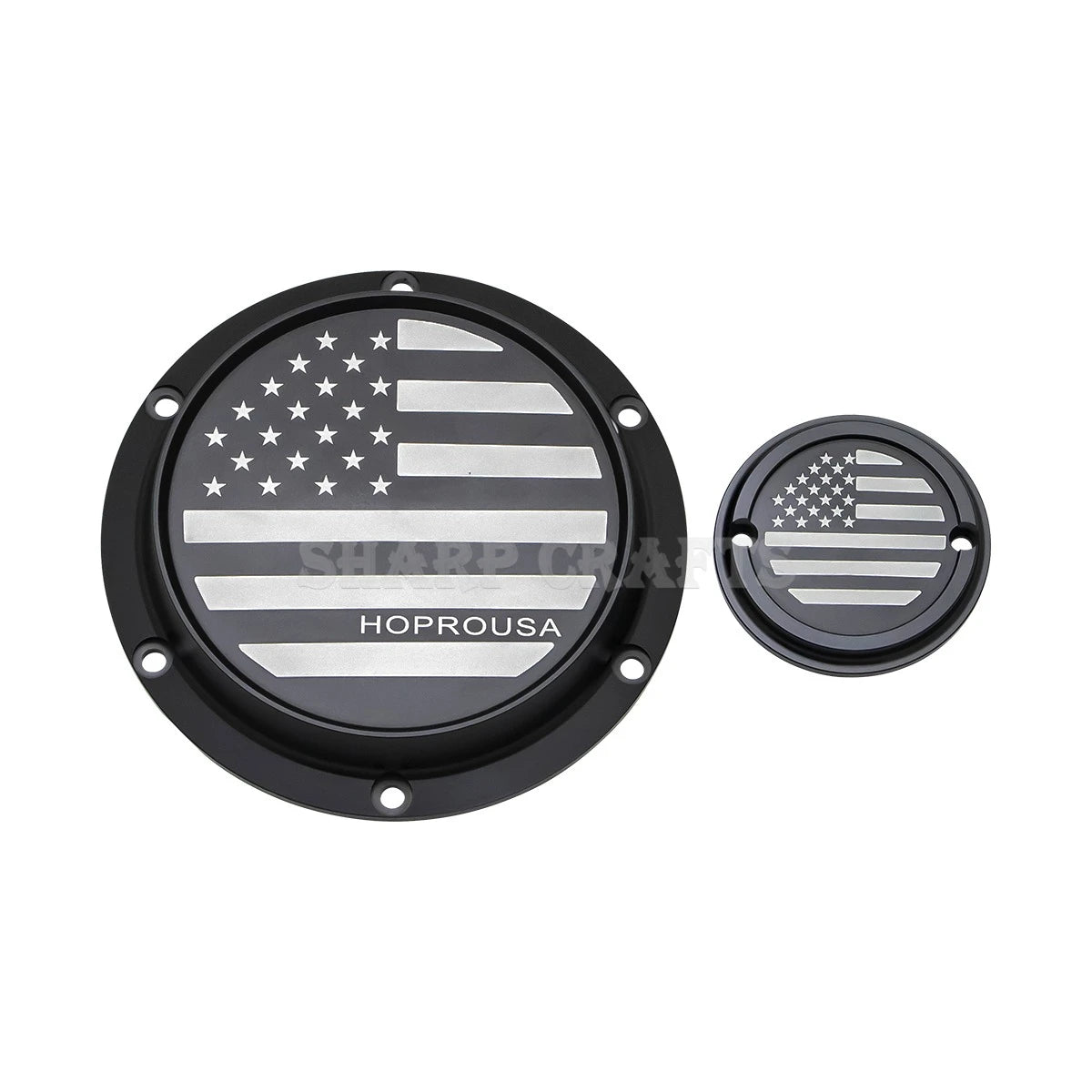 Derby cover et cache d'allumage gravés pour Harley Sportster - vue 14