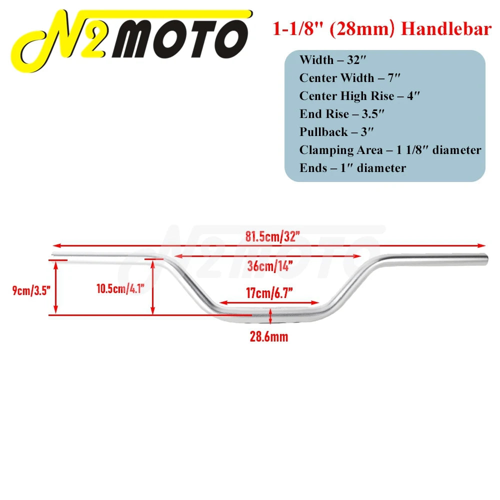 Guidon moto noir style club pour Harley-Davidson - vue 22