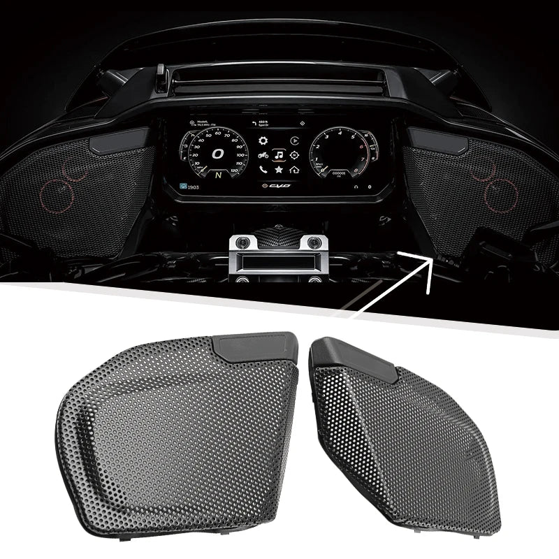 Grilles de haut-parleurs de carénage avant pour Harley Touring CVO, Road Glide et Street Glide 2023-2025 - vue 1
