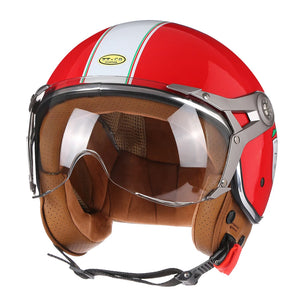 Casque moto jet 3/4 noir - vue latérale - vue 11