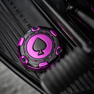 Cache de Distributeur (Timer Cover) Design Pique Noire pour Harley M8 Softail et Touring – photo 5/9