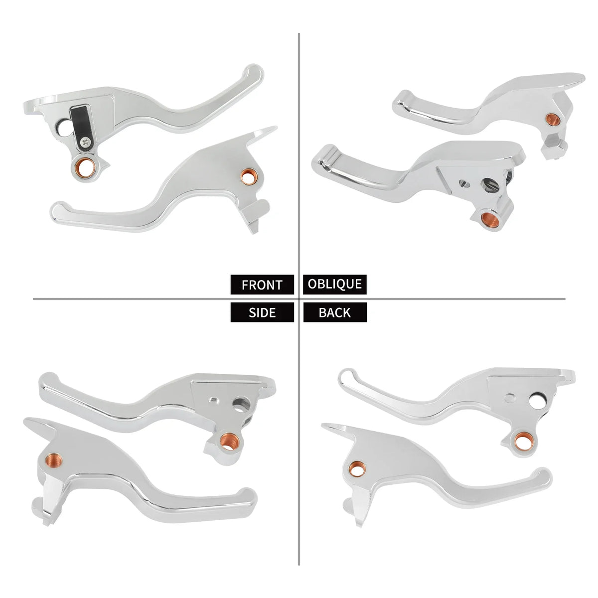 Leviers de frein et d'embrayage 3 doigts CNC pour Harley-Davidson Softail Low Rider, Street Bob, Breakout, Fat Boy, Slim 2018-2024 – photo 6/8