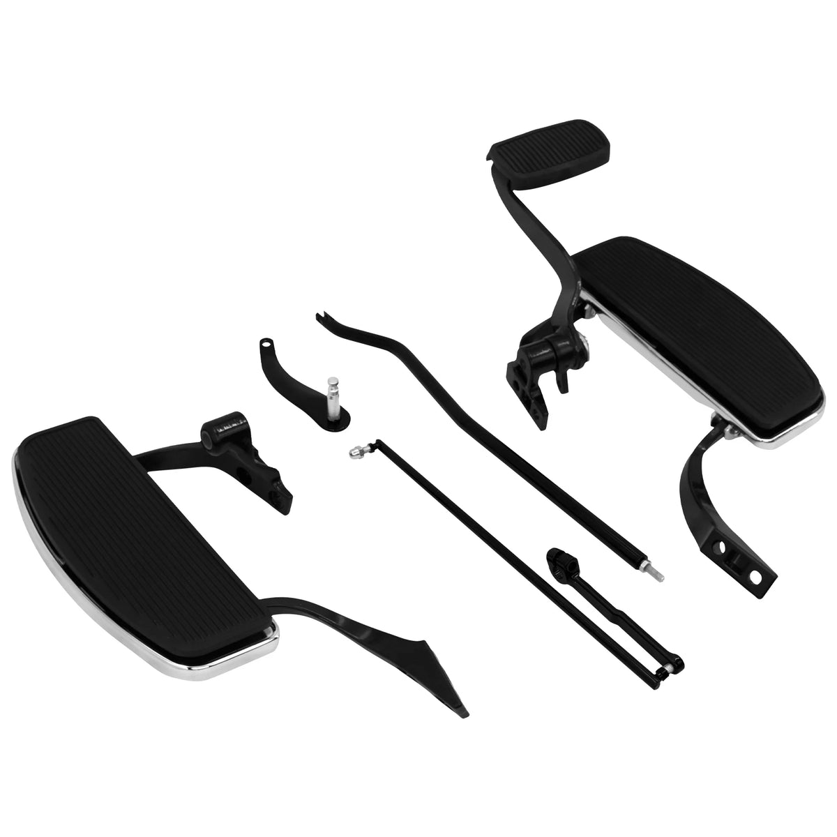 Kit complet commandes avancées, repose-pieds, biellettes et leviers en aluminium pour Harley-Davidson Sportster XL 883, 1200, 48, Iron, Softail, Dyna FXBB – photo 5/15