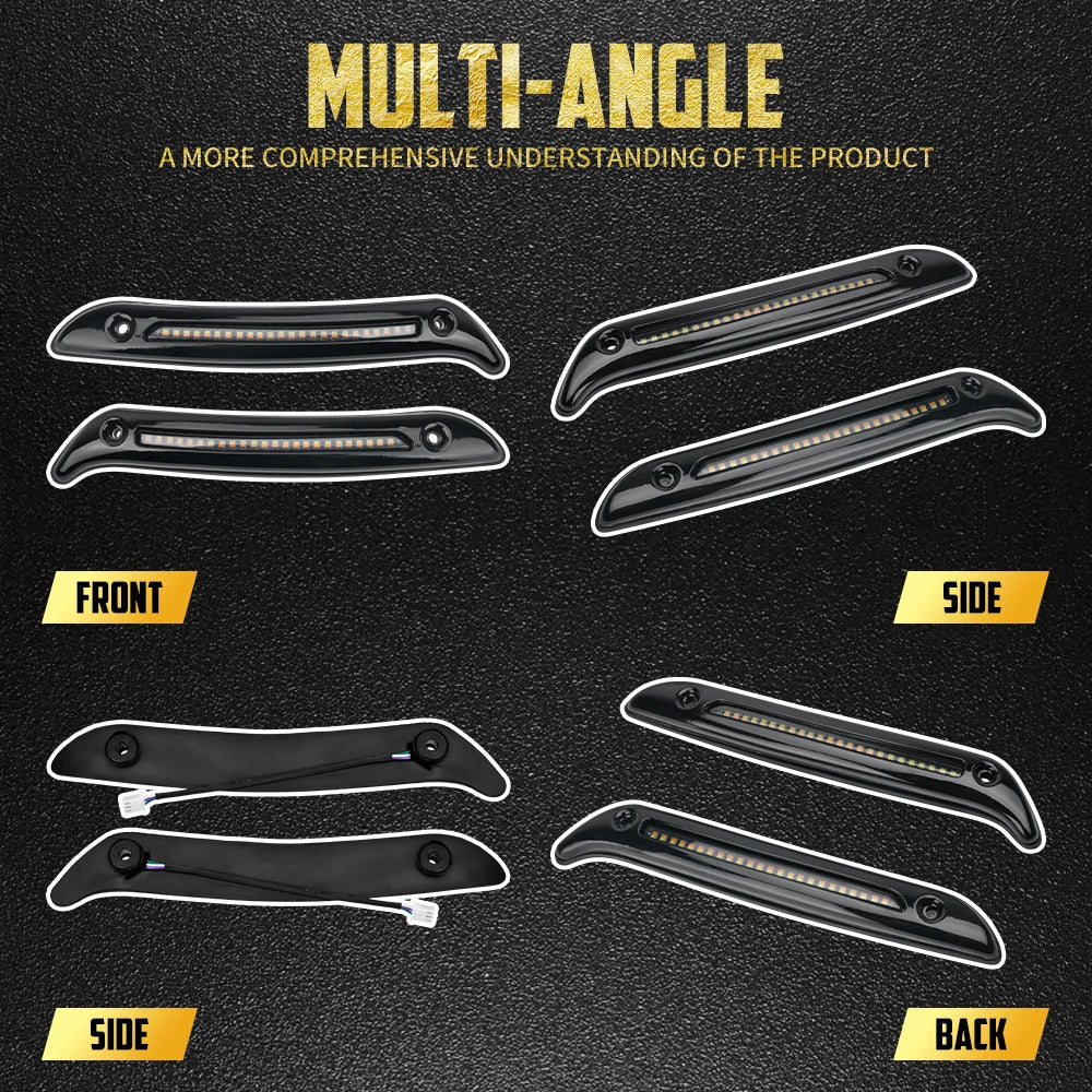 Feux LED clignotant/veilleuse de pare-brise - Harley Softail Low Rider ST FXLRST 2022-2024, El Diablo FXRST 2022 – photo 3/7