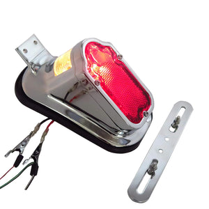 Feu arrière LED chromé style tombstone pour moto Harley-Davidson - vue 6