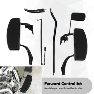 Kit complet commandes avancées, repose-pieds, biellettes et leviers en aluminium pour Harley-Davidson Sportster XL 883, 1200, 48, Iron, Softail, Dyna FXBB – photo 8/15