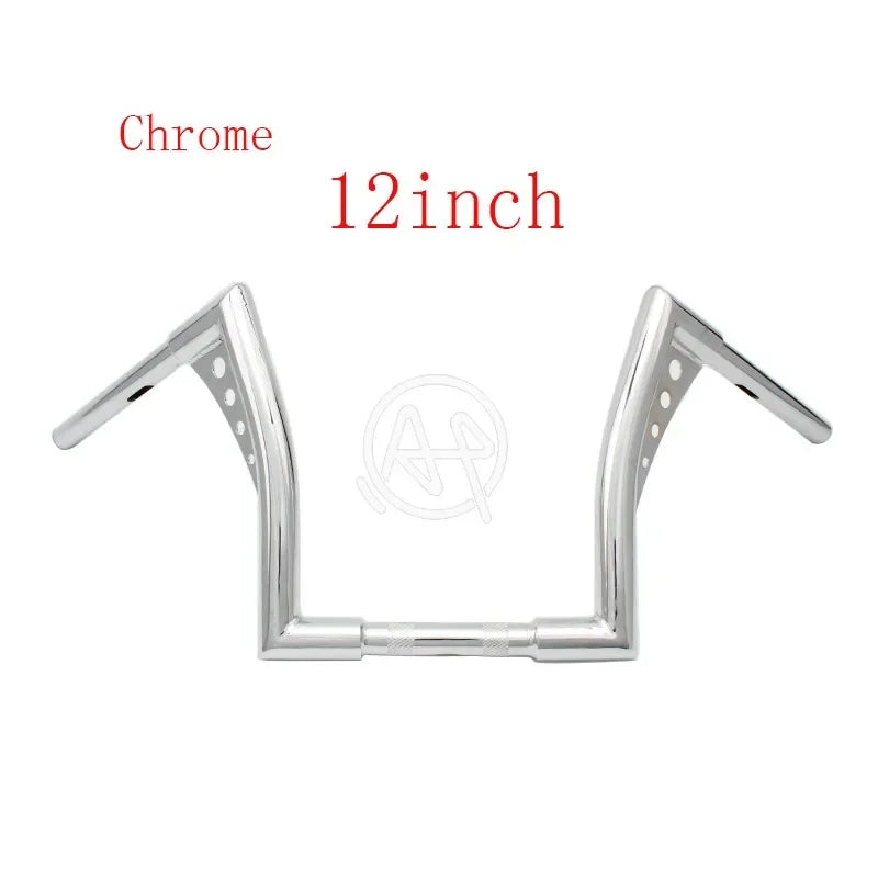 Guidon ape hanger à goussets pour Harley Softail, Dyna et Sportster - vue 2