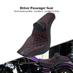 Selle biplace avec dossier pour moto Harley-Davidson Softail Low Rider - vue 9