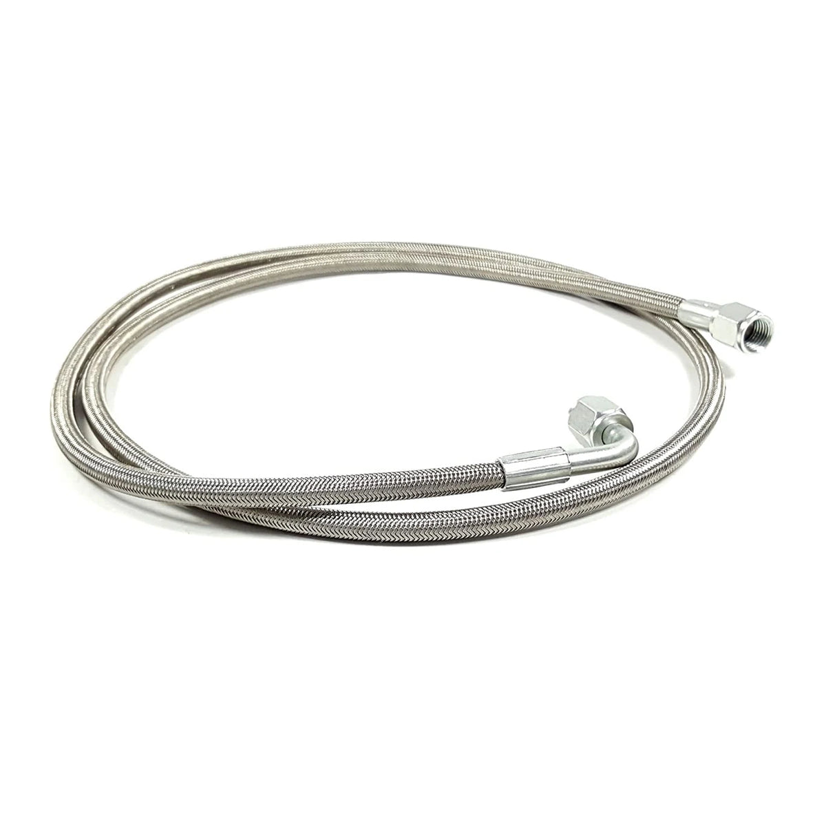 Durite de frein hydraulique PTFE tressée inox AN4, 10 à 20 pouces, universelle