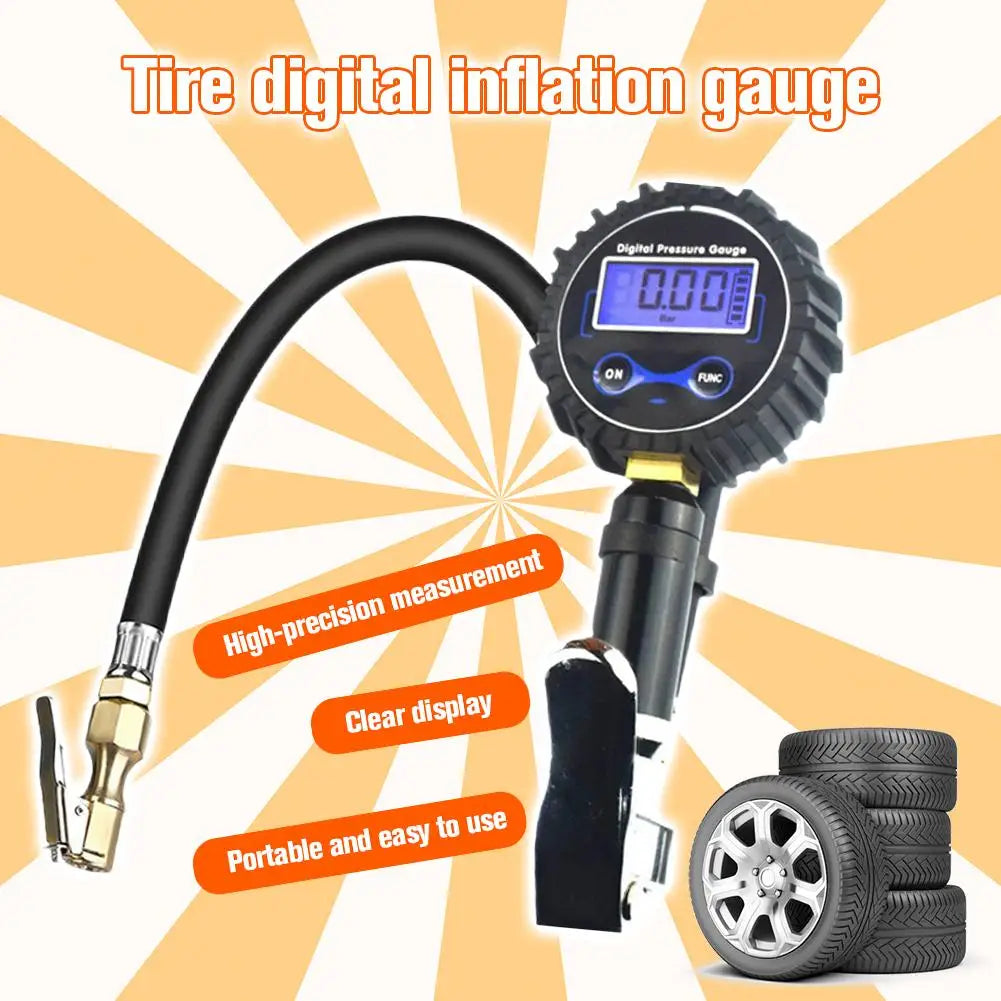 Manomètre Numérique de Pression 3-250 PSI avec Raccord Rapide et Écran LCD Rétroéclairé – photo 1/7