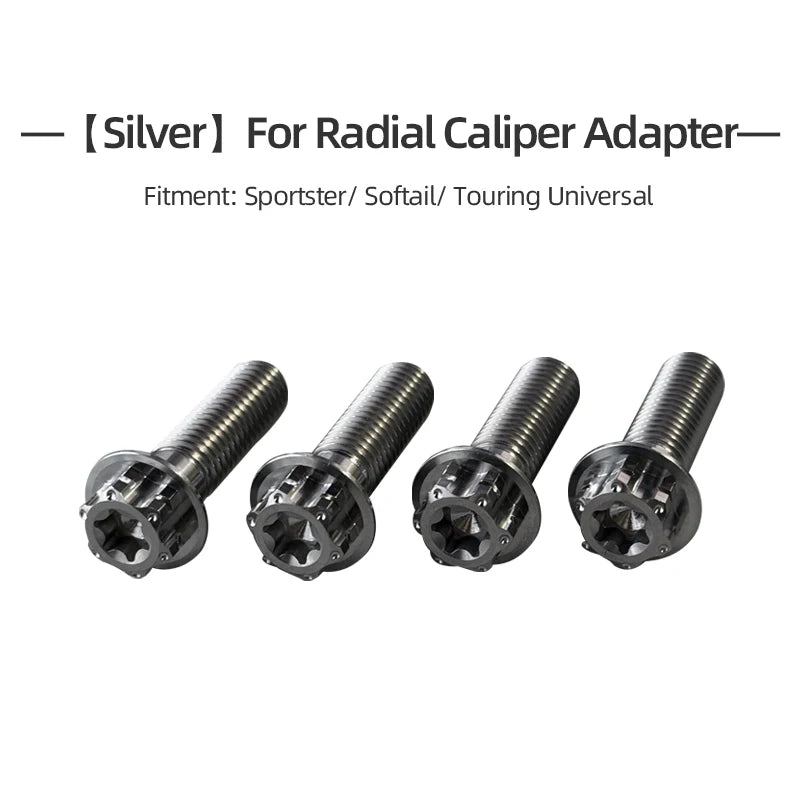 Kit de Boulons Titane Garde-boue Avant / Adaptateur d'Étrier Radial pour Harley Touring, Softail, Sportster – photo 10/14