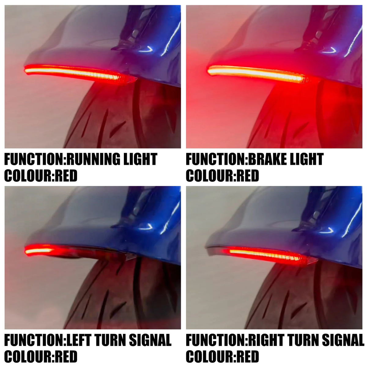 Feu LED intégré au garde-boue arrière de moto Harley-Davidson Softail - vue 3
